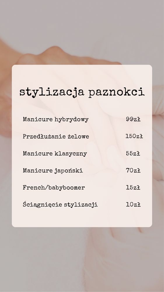 Manicure hybrydowy, przedłużanie żelowe