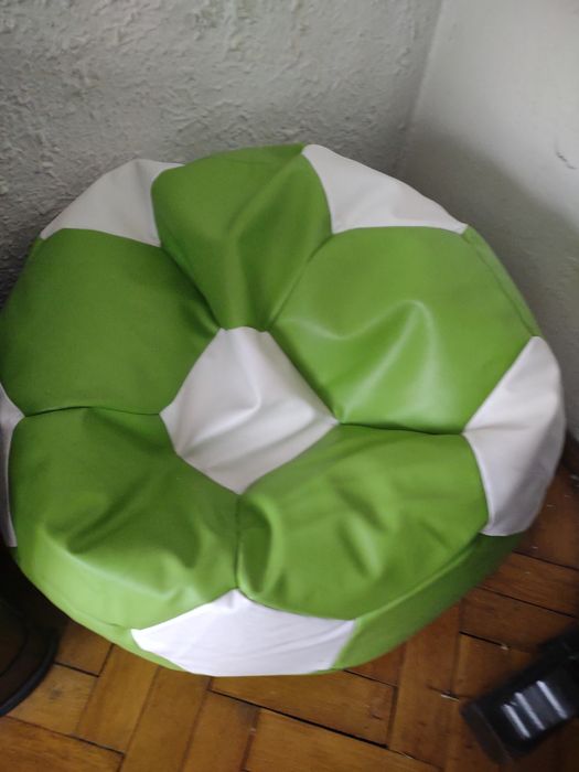 Pufa PIŁKA Do siedzenia 100cm średnicy XXXL + podnóżek.