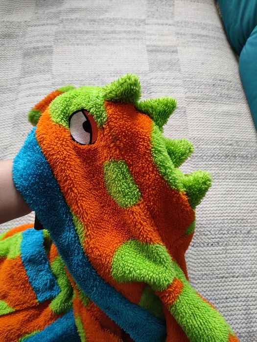 Szlafrok dziecięcy 68-80 Mini Mode dinozaur Dino