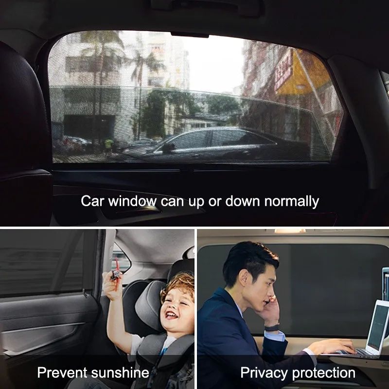 2 Resguardos solares para janela automóvel