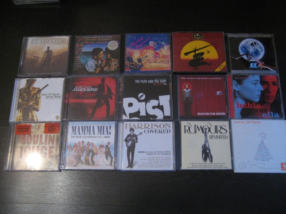 Bandas sonoras e compilações em CD