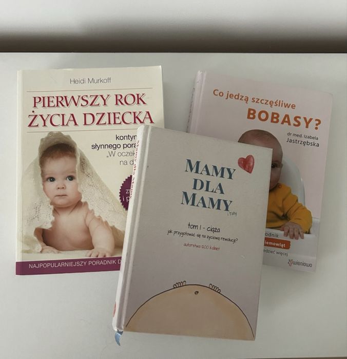 Zestaw książek mamy dla mamy pierwszy rok zycia dziecka co jedza bobas