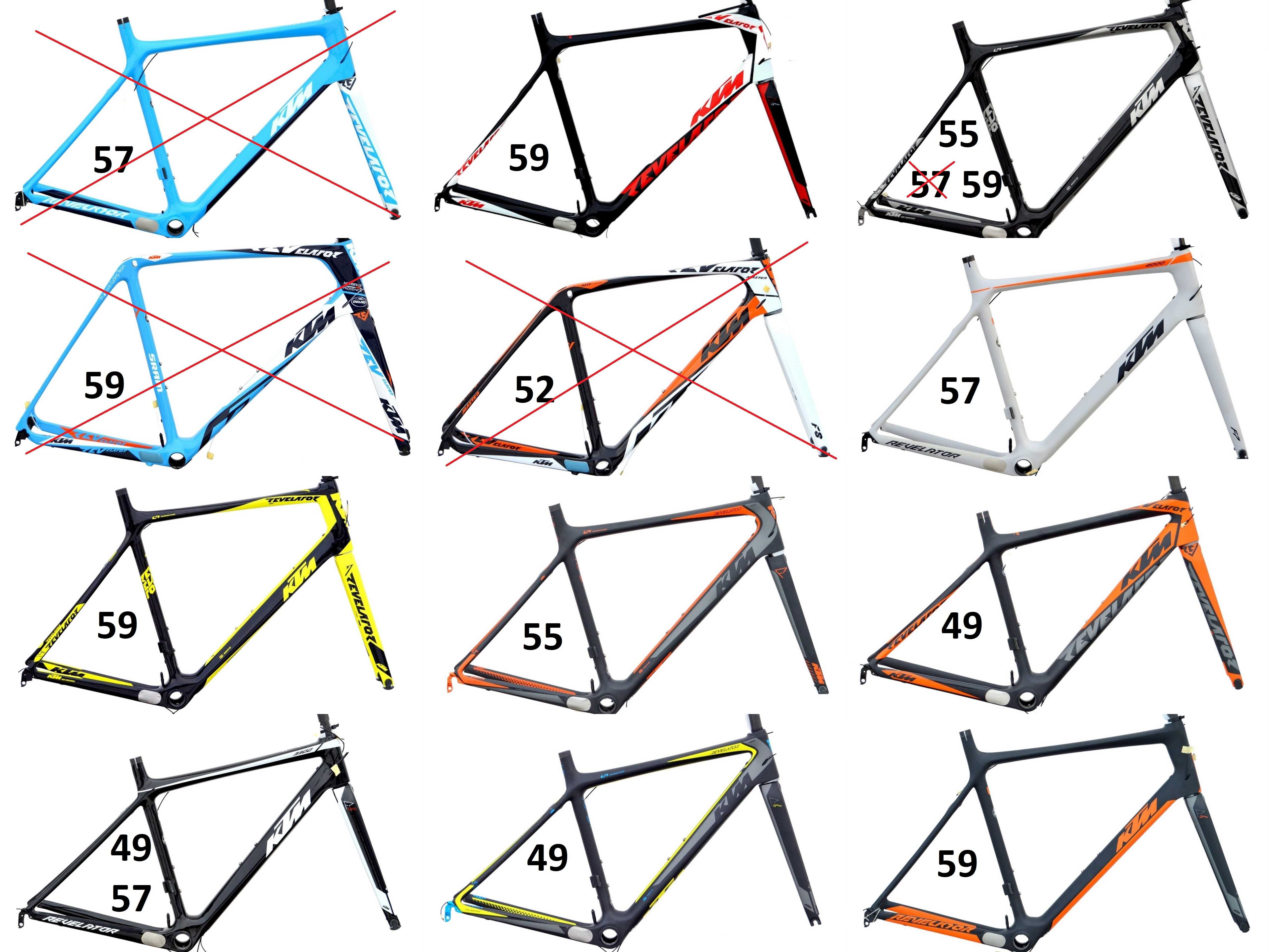 Nowa rama z widelcem KTM REVELATOR CARBON Frameset szosa szosowa FV23