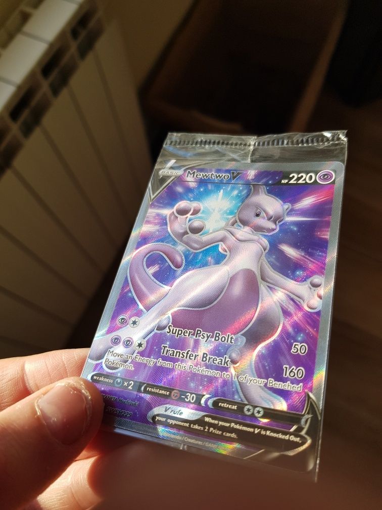 Carta Pokemon Original Rara Mewtwo V