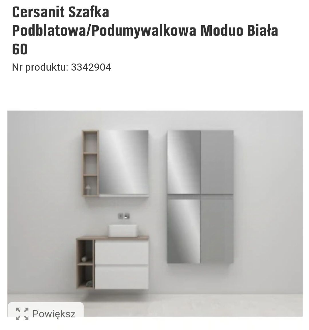 Szafka pod umywalkowa + misa