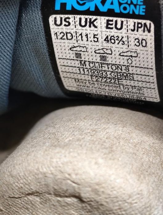 Кросівки для бігу hoka clifton 8 (1119393 gbms) нові,оригінал.