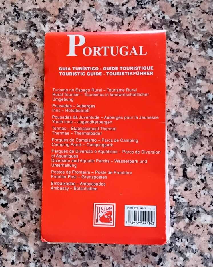 Mapa Dobrável Antigo – Mapa das Estradas de Portugal (1998/99)