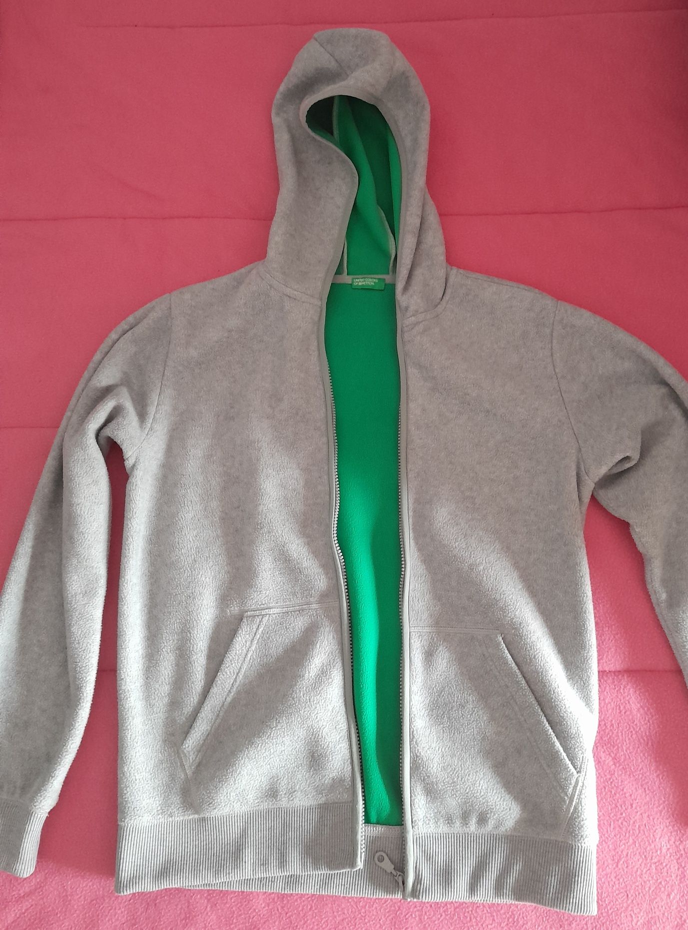 Benetton - Casaco com capuz / hoodie com fecho