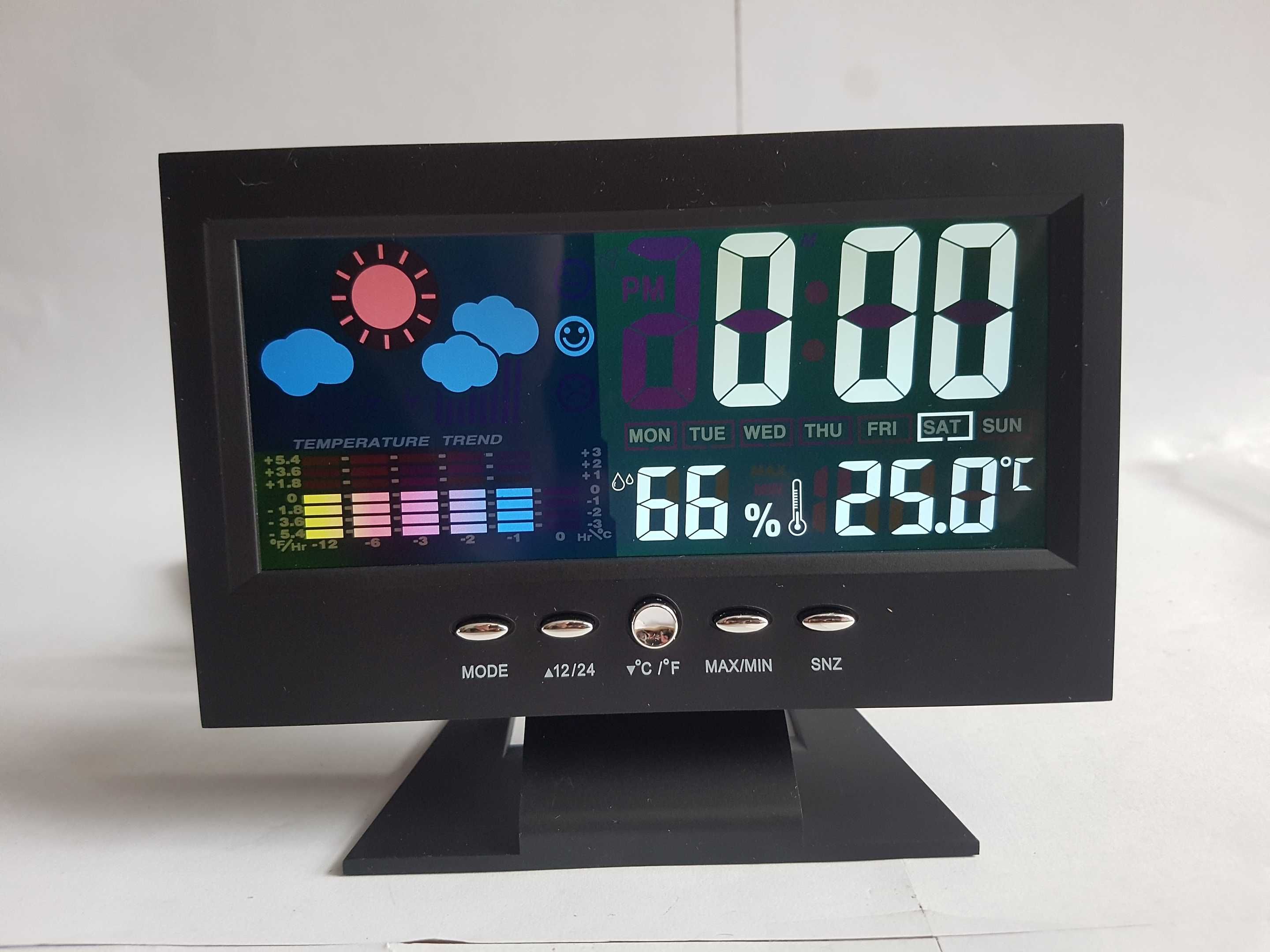 Zegar, Wetterstation, Digitaluhr, Thermometer, Hygrometer