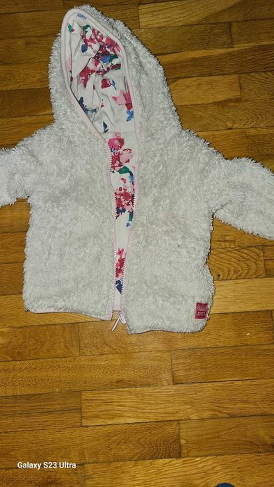 Bluza niemowlęca dziewczęca dwustronna ciepła