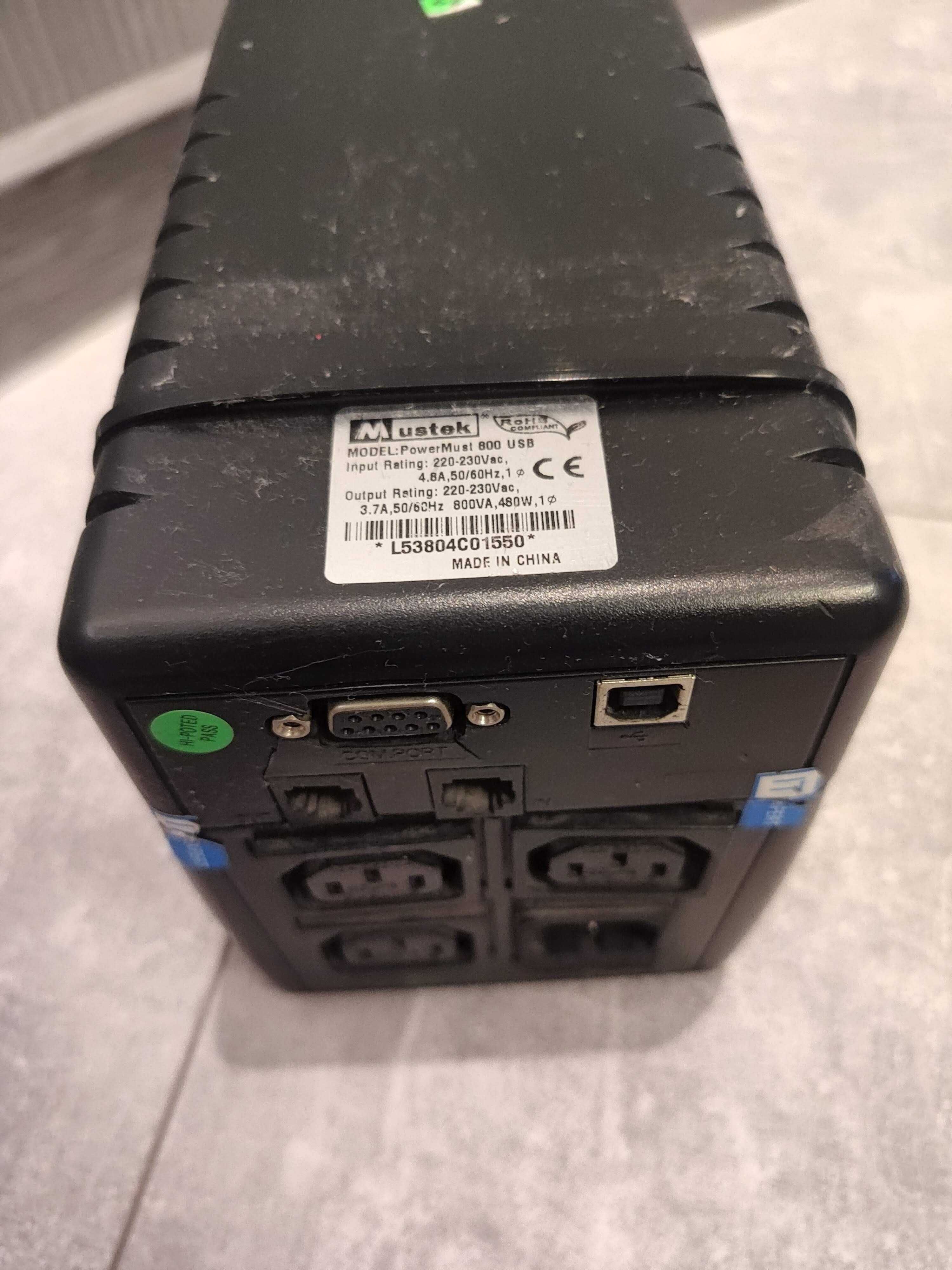 Продаю безперебійник (УПС, ДБЖ), UPS Mustec power must 800 (ремонт)
