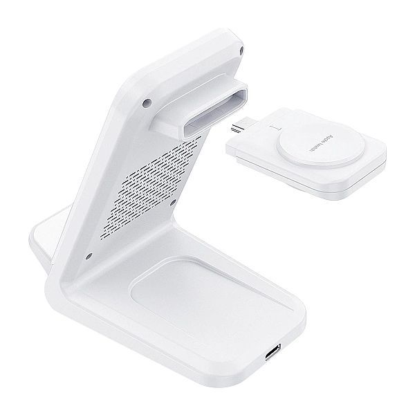 Stacja ładująca indukcyjna 3w1 Choetech T608/15w - biała