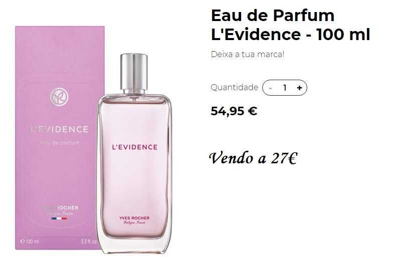 Eau de Parfum L'Evidence - 100 ml, Novo, Disponibilidade Imediata