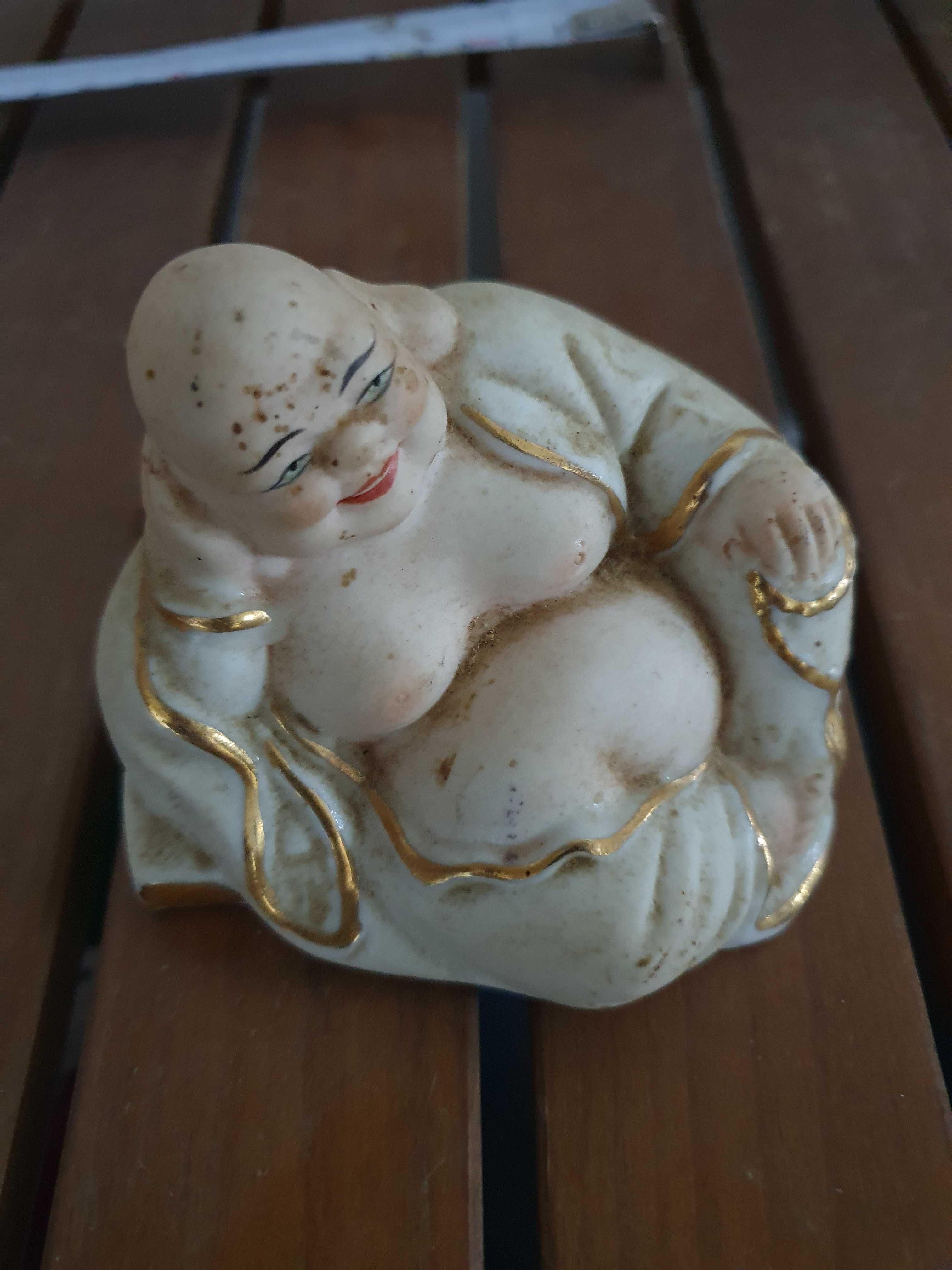 Buda miniatura antigo em porcelana campoly