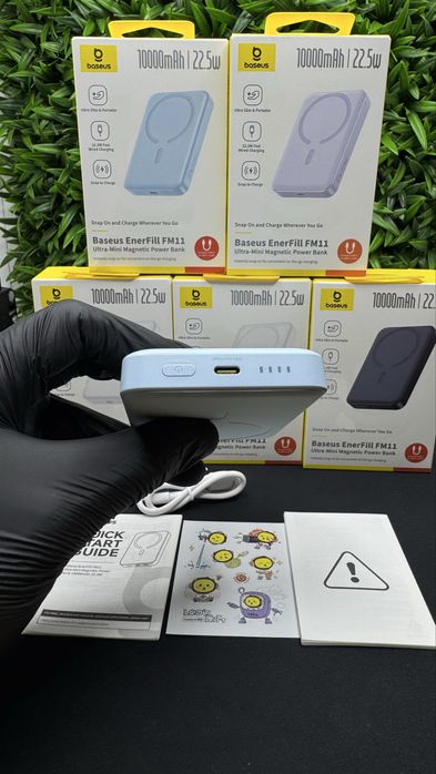 Стильний павербанк Базеус 10000 mAh 20w ultra slim powerbank Baseus