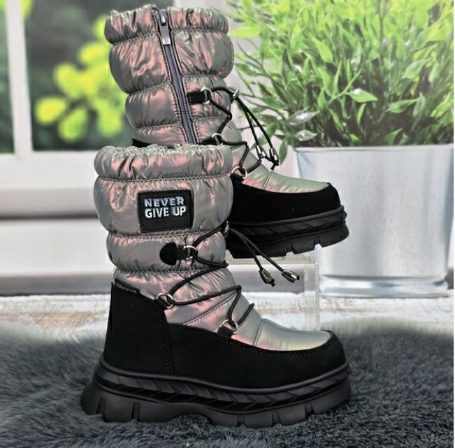 Акція Ботінки зимові на дівчинку, дутики 28, 29, 30, 31, 32, 33, 34,35