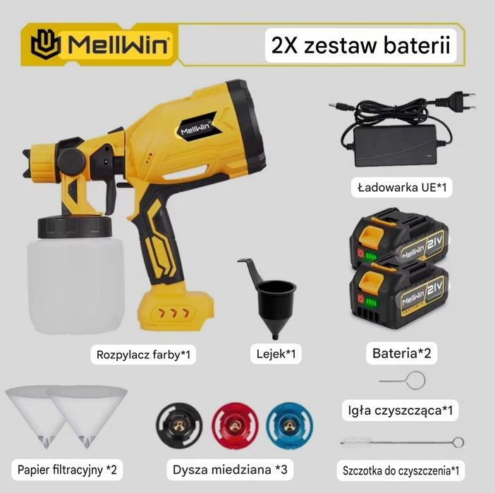 Pistolet do malowania na baterie makita