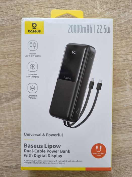 Повербанк Baseus Lipow 20000 mAh 22.5W