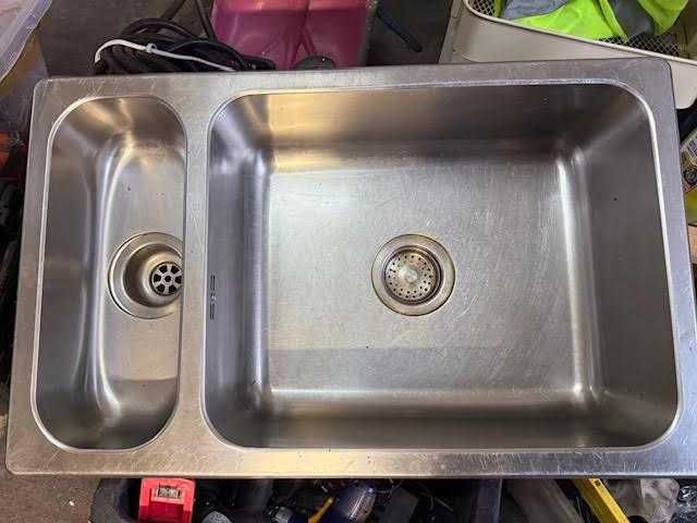 Zlewozmywak IKEA HILLESJÖN 1,5komorowy -duży, głęboki, stal nierdzewna