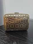 Bolsa/ Clutch de cerimónia dourada