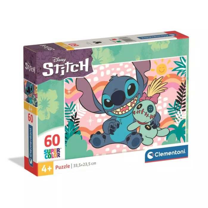 Puzzle Clementoni Disney Stitch & Scrump 33,5x23,5cm 60 peças