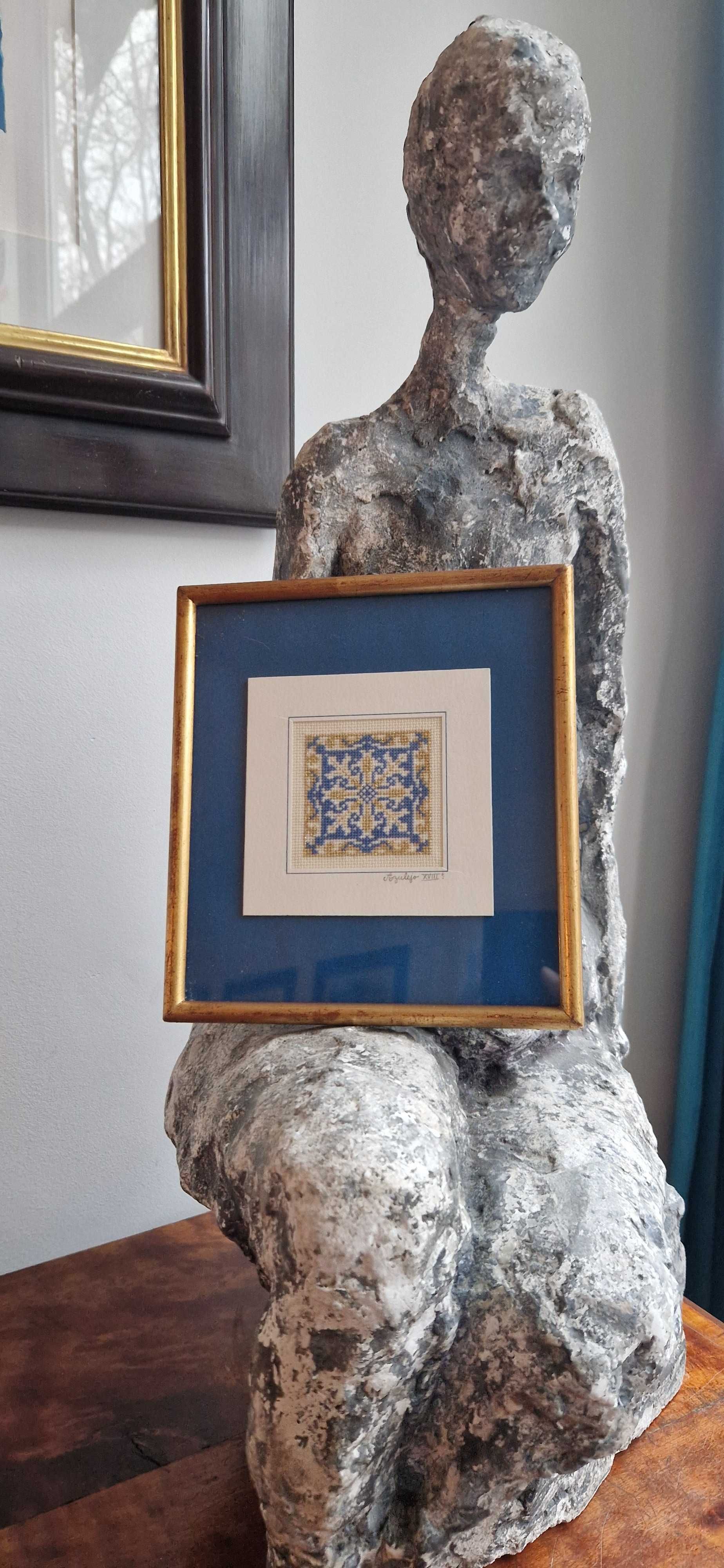 Haft mandala antyk dekor Azulejo XVIII PORTUGALIA