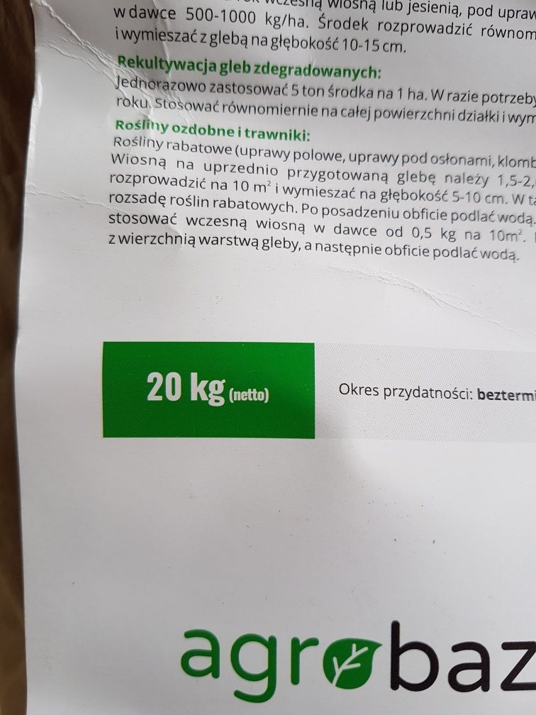 Mączka bazaltowa pylista worek 20kg.