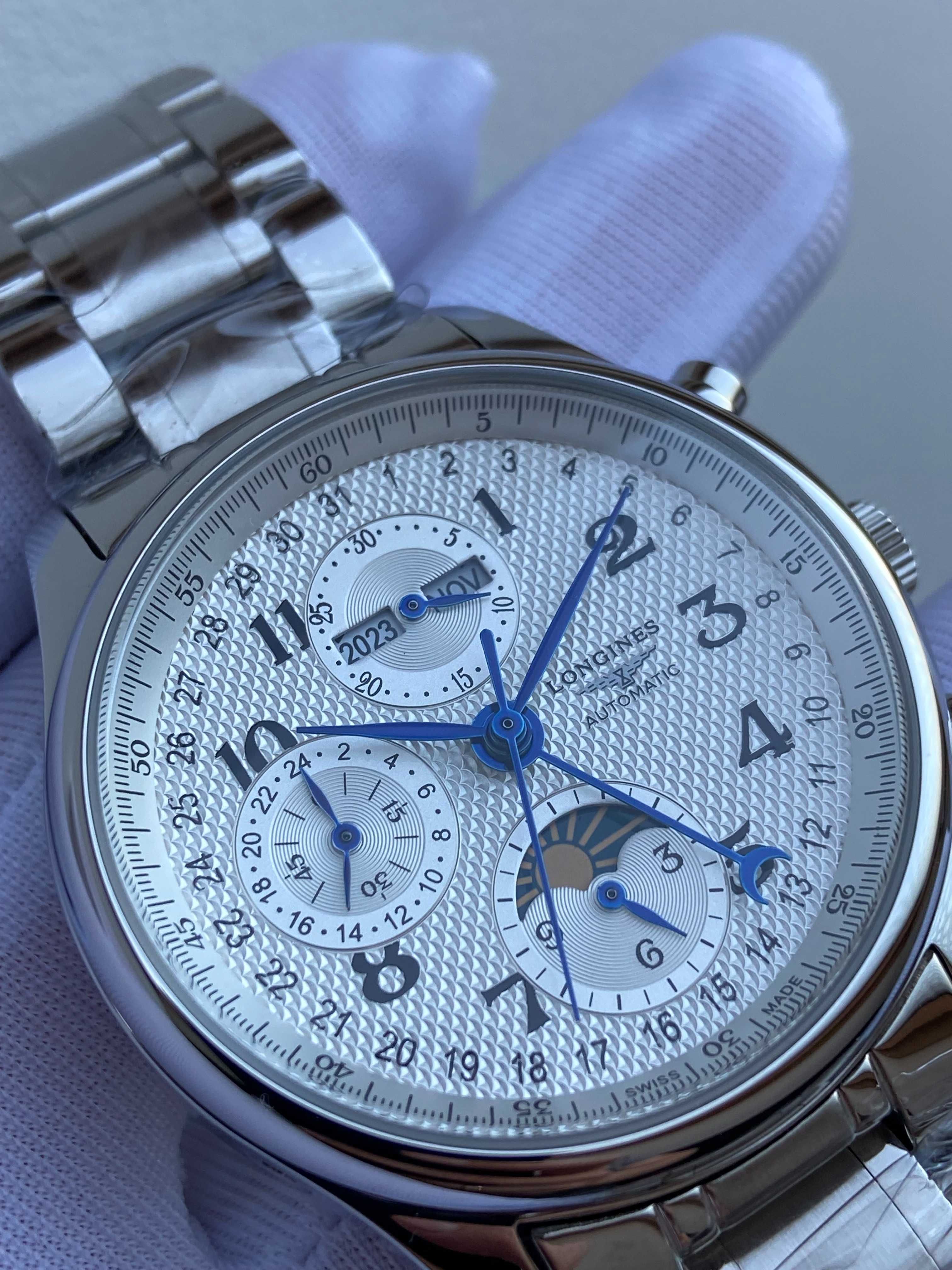 Швейцарские часы Longines Master Collection Silver. Топ качество