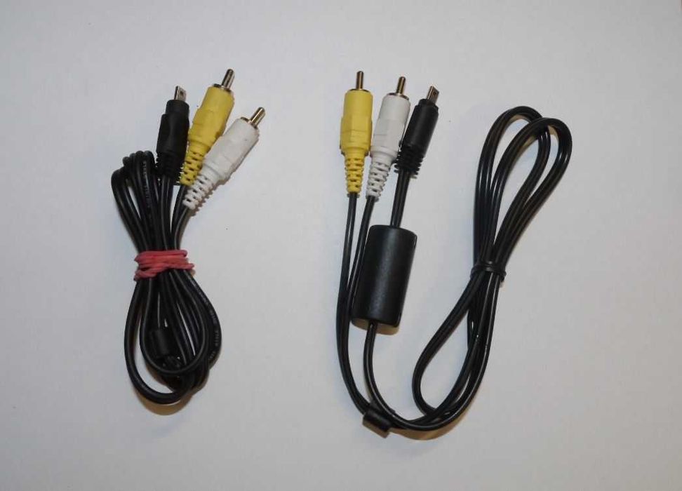 Kabel 2xRCA mini-USB 8pin/ kabel AV do kamer