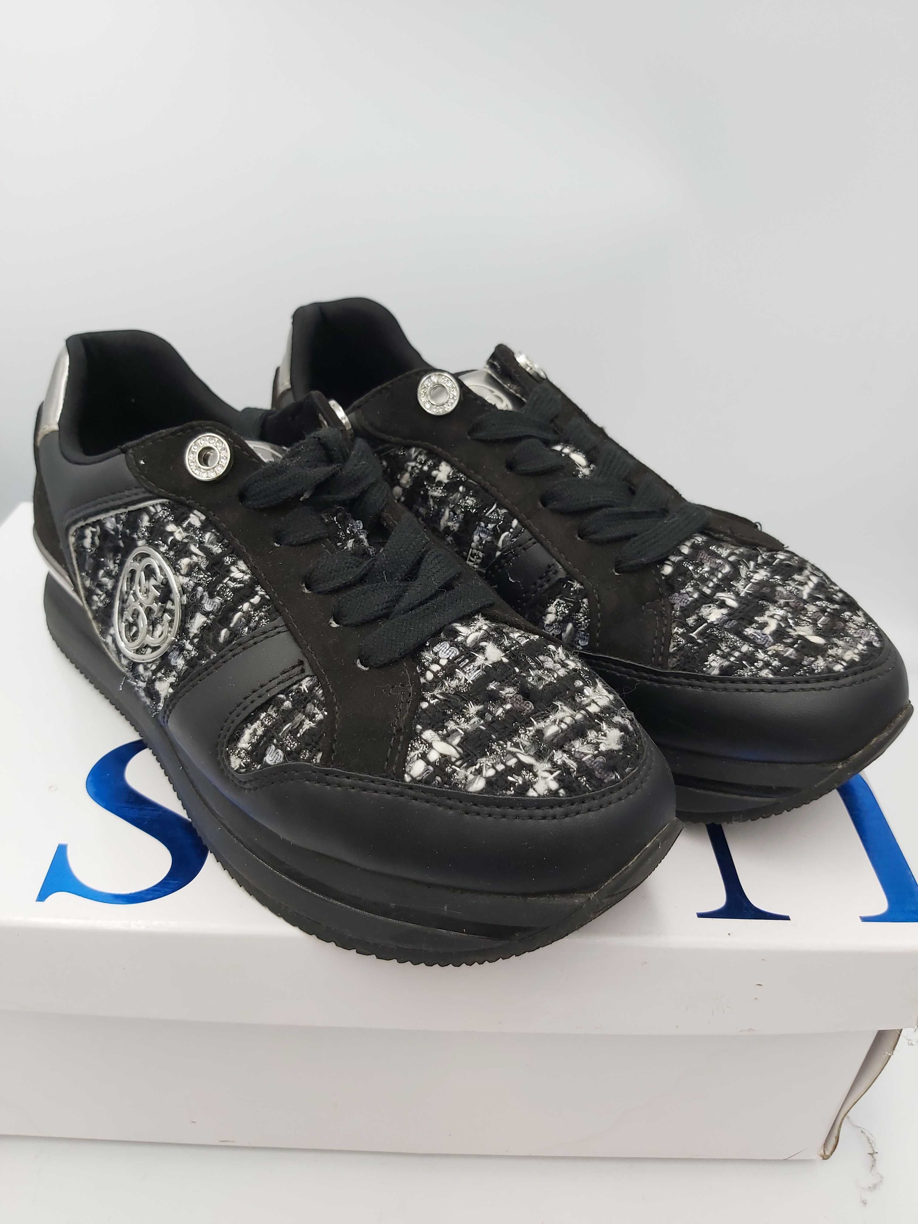 Buty sportowe sneakersy GUESS czarne rozmiar 38