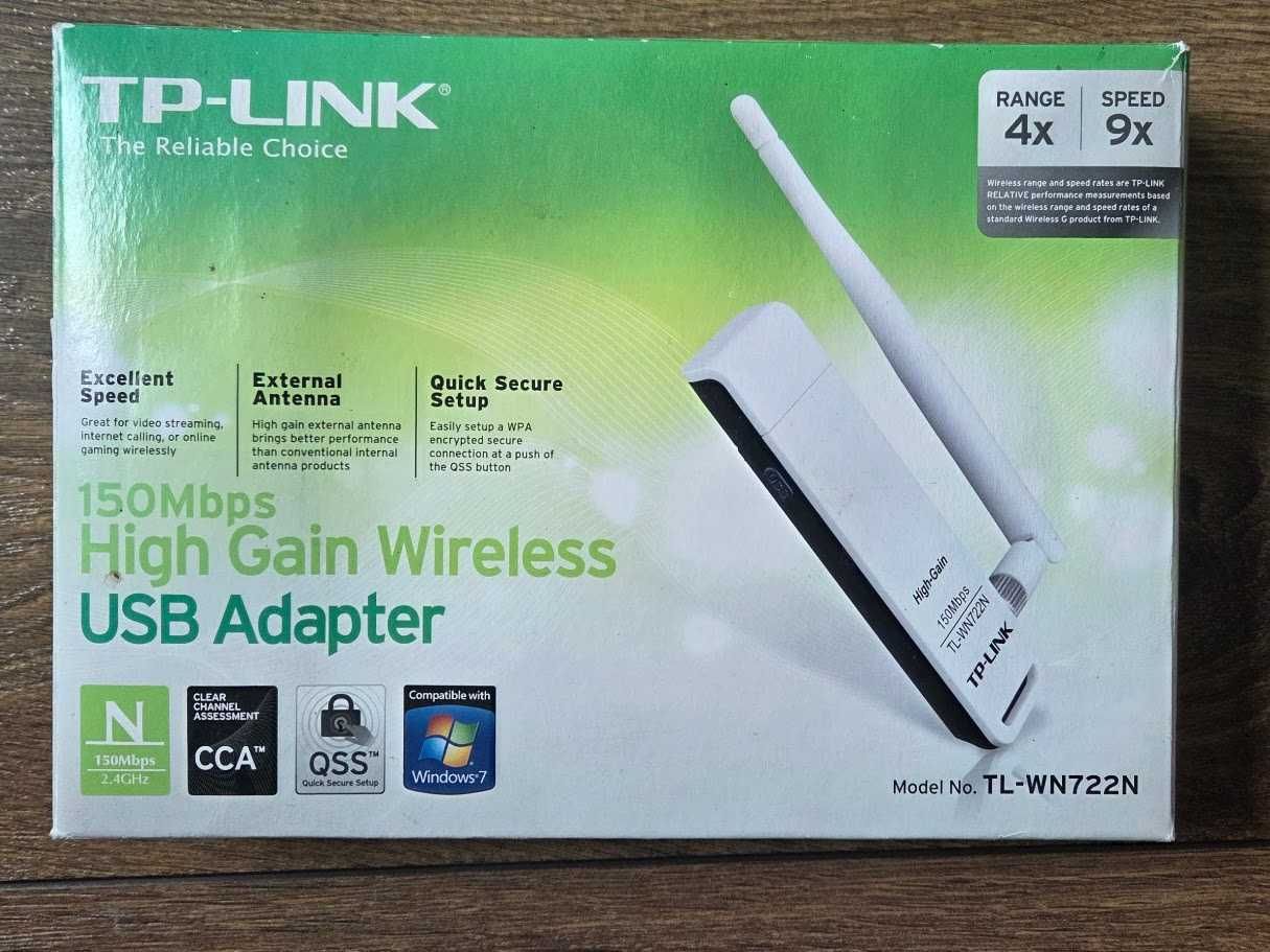 Karta Sieciowa Tp-Link Tl-Wn722N Wifi N Usb + pudełko