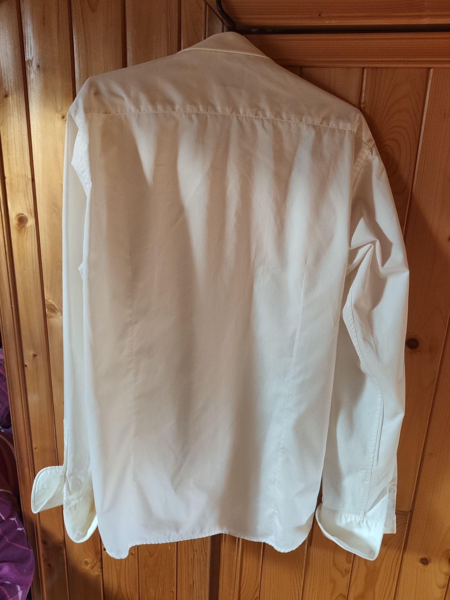 Koszulaślubna dla pana młodego ivory śmietankowa omega r. 41