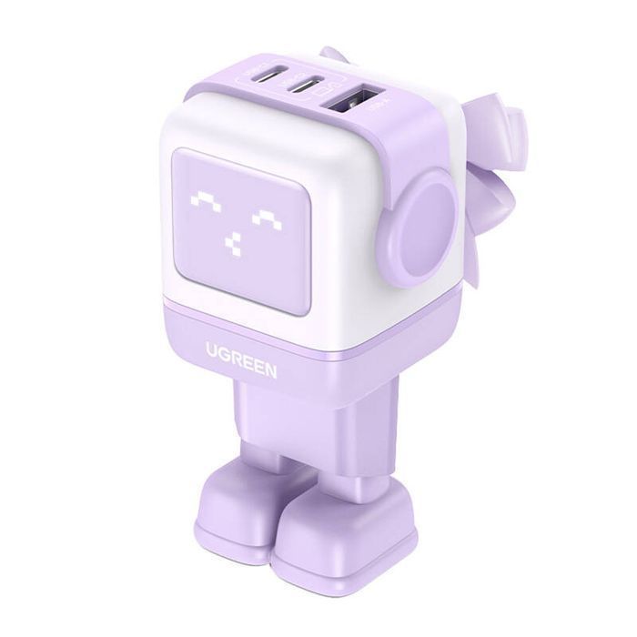 Nexode 65W Usb, Sieciowa Gan), Usb-C Ładowarka (Robot (Fioletowa)