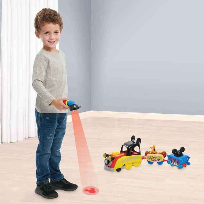 Disney Mickey Mouse Funhouse Light Way Train. Поїзд Міккі з фонариком