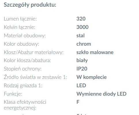 ALEA 2 lampa ścienna kinkiet - 12x12cm - 95747 EGLO