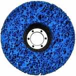 Tarcza 125mm do usuwania rdzy farby włosy murzyna włóknina niebieska