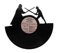 Silhueta decorativa Star Wars com um disco de vinil LP