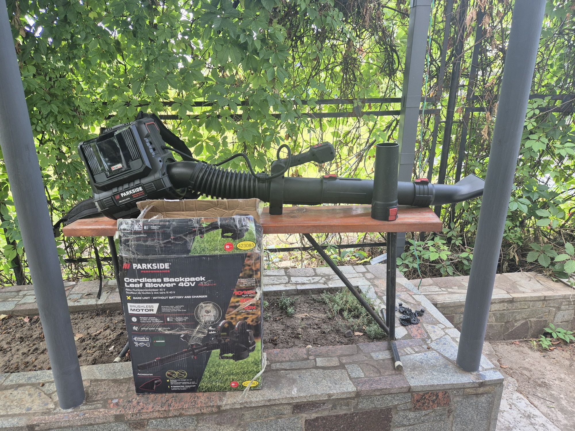 акумуляторна садова  повітродувка PARKSIDE PERFORMANCE® 40V, PPRLBA 40