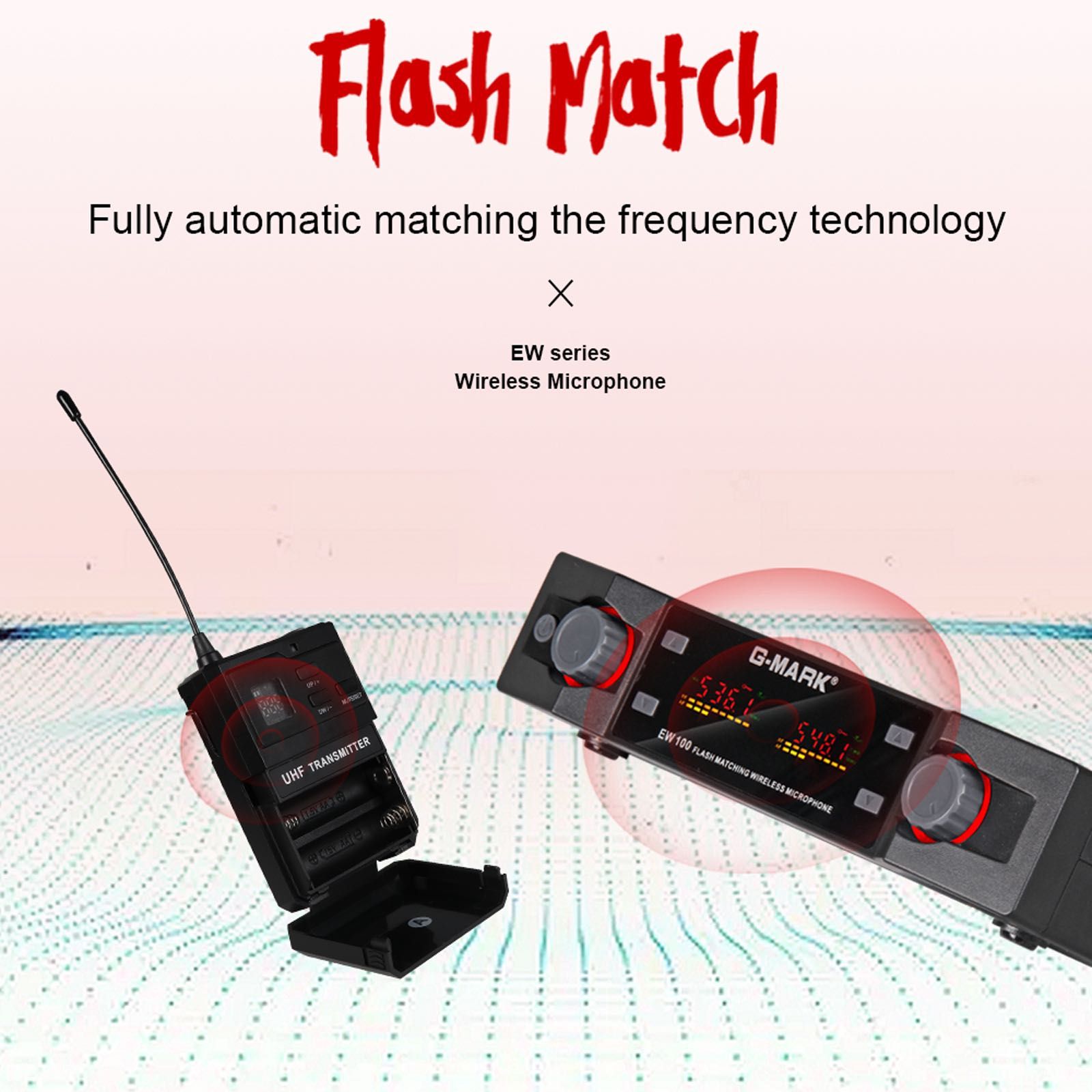 Microfone sem fio G-MARK ew100