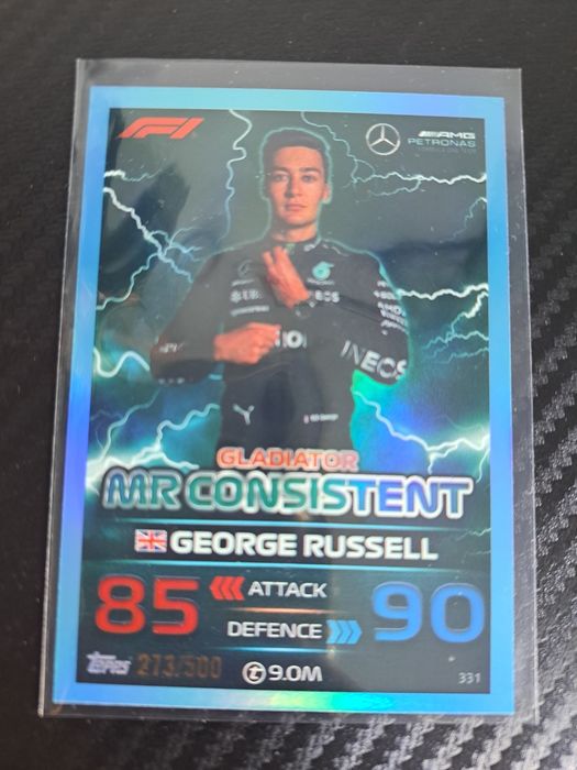George Russell numerowany 273/500 f1 Turbo attax 2023