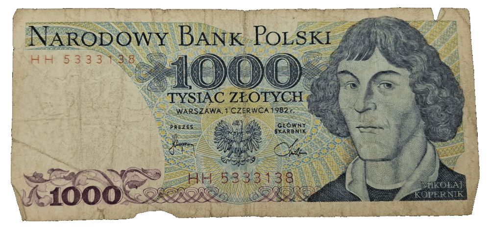 Stary Banknot kolekcjonerski Polska 1000 zł 1982