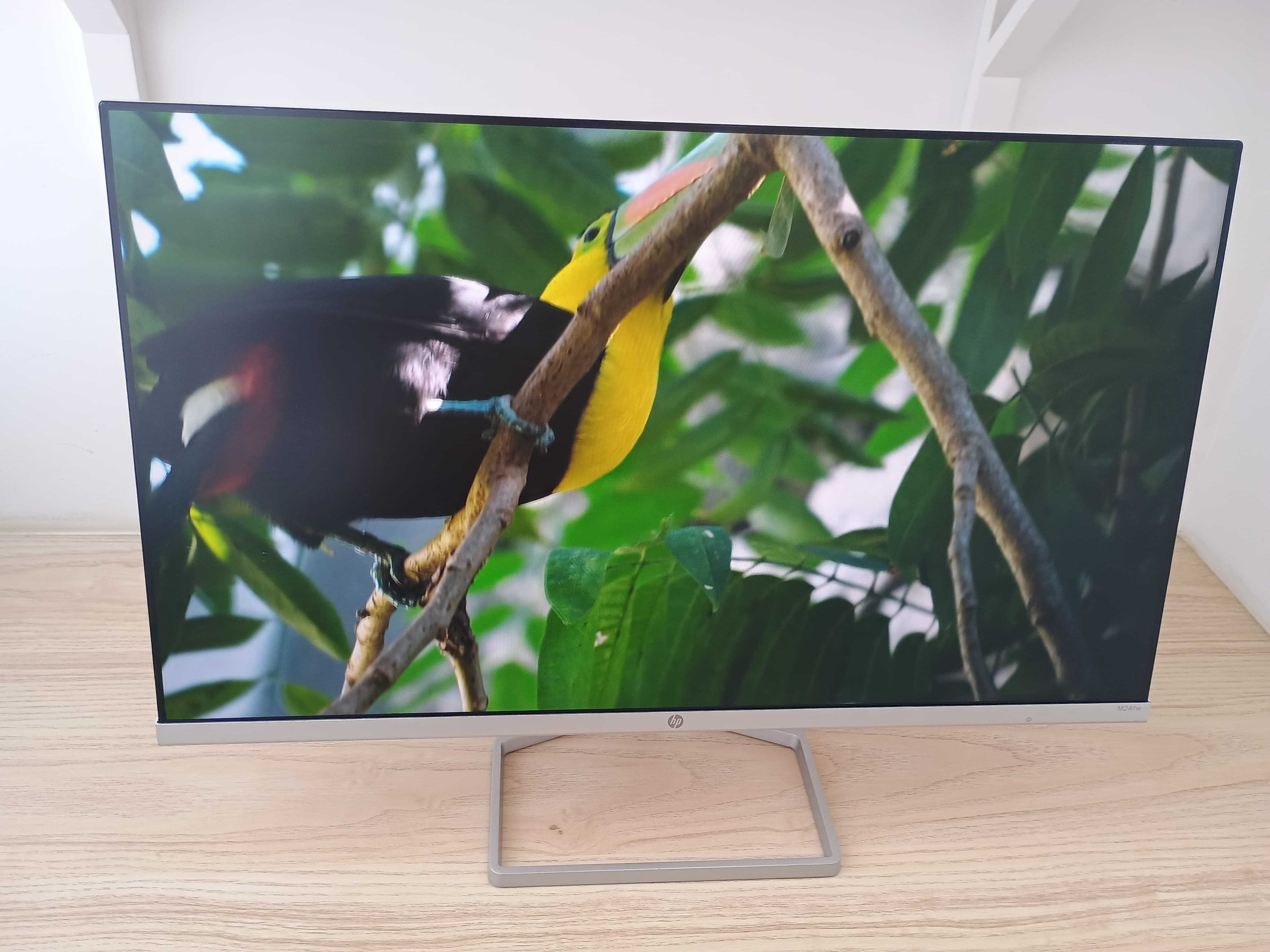 Monitor HP M24fw FHD 24" - Full HD, IPS, Acompanha Cabos
