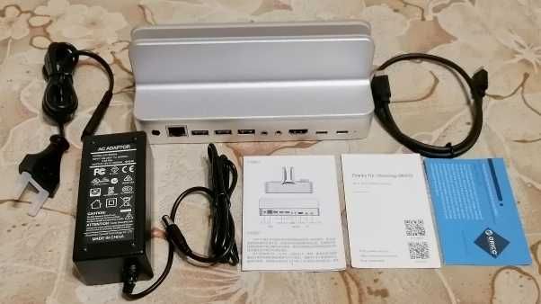 Док станція ORICO 9 in 1 алюміній HDMI RJ45 USB MacBook