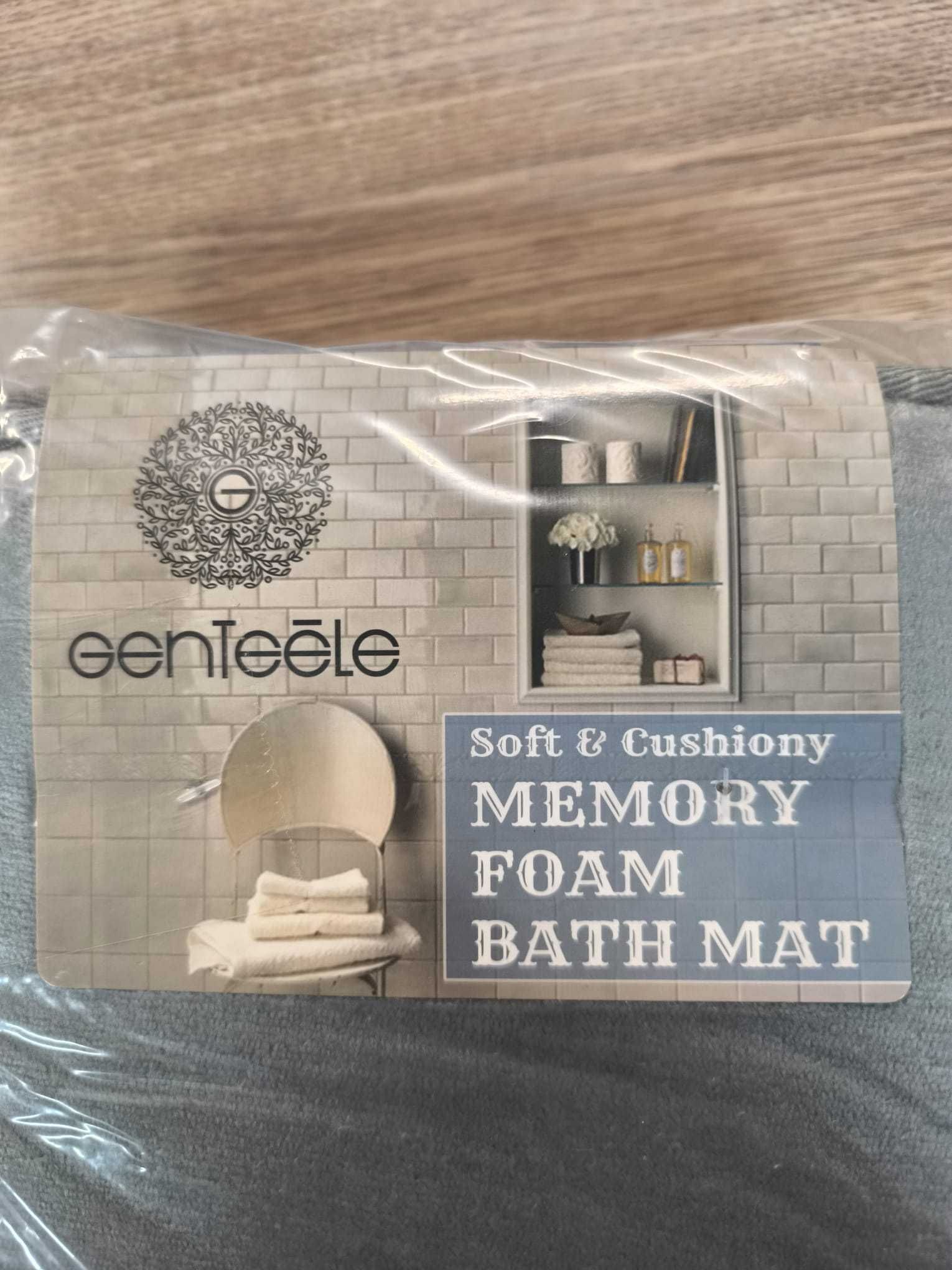 Mata łazienkowa Genteele antypoślizgowa z pianki memory szara