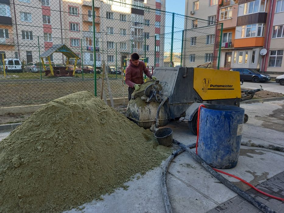 Напівсуха стяжка , суха стяжка , стяжка підлоги , гіпсова штукатурка
