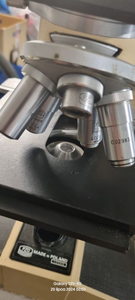Mikroskop Biolar PZO Warszawa Biologiczny