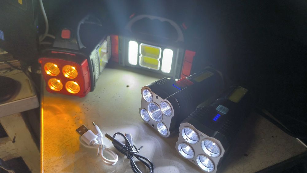 Акамуляторні ліхтарі-павербанки, дуже яркі