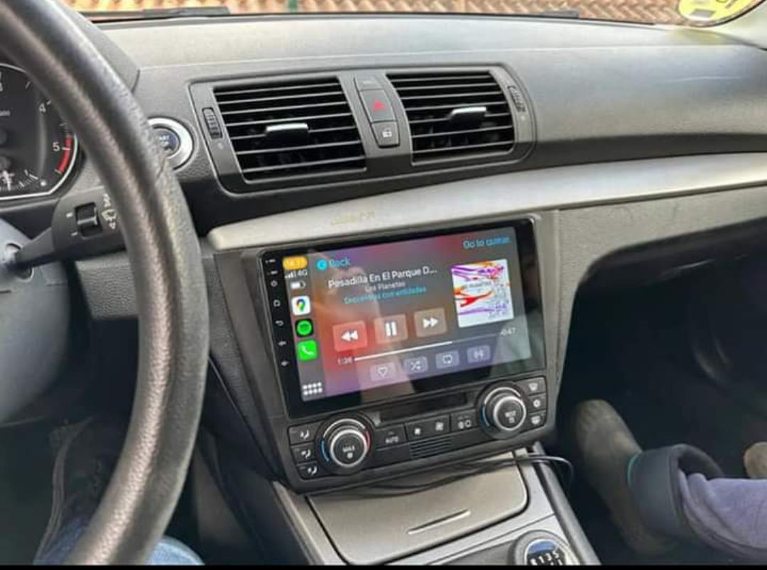 Rádio Android 12 com GPS BMW E81 E82 E87 E88 (Novo)