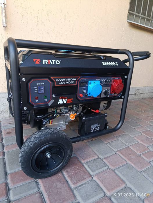 8,5кВт (230V/400V)  двопаливний.