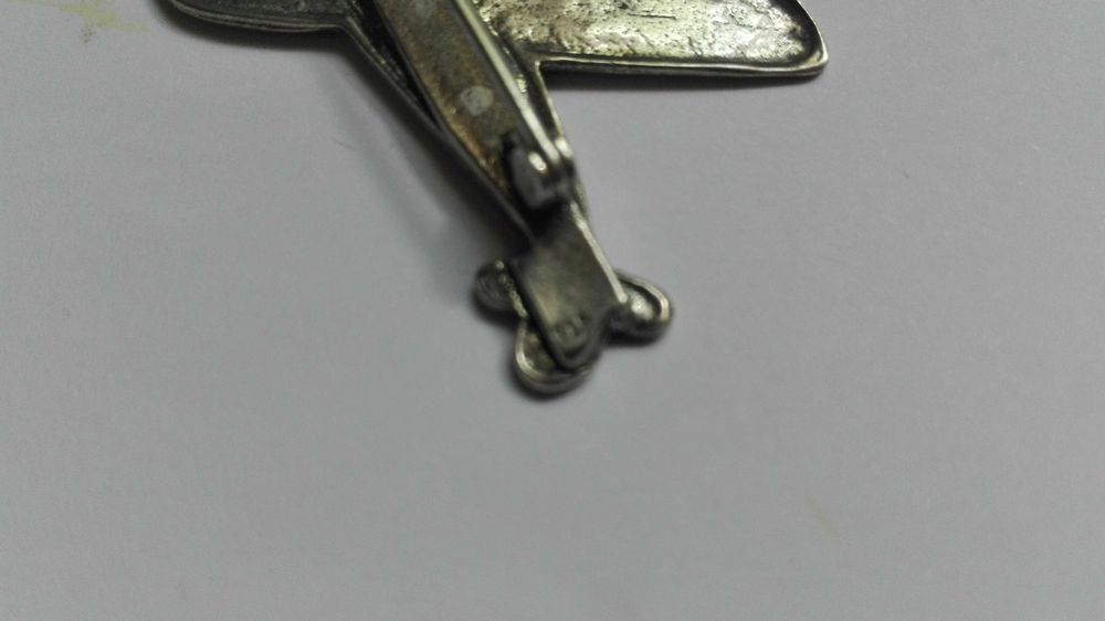 Англия серебро 925 знак самолет Curtiss P-36 Hawk 1939-45гг. RARE